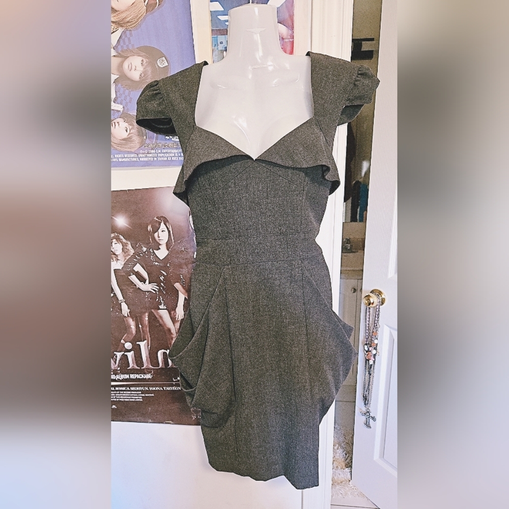 Fit & Flare Grey Dress